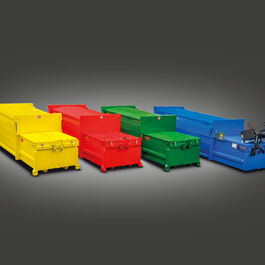 L&M presents its multifunctional portable compactors with bin tippers for efficient recycling processes